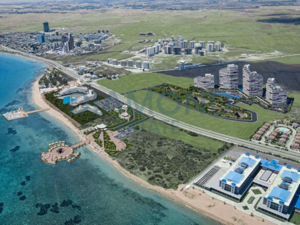 Flats With Sea View For Sale in Long Beach, İskele