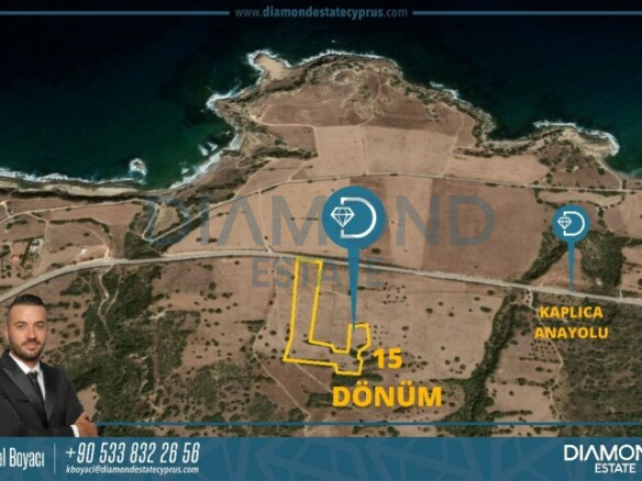 15 Donum Land For Sale in Kaplıca, İskele